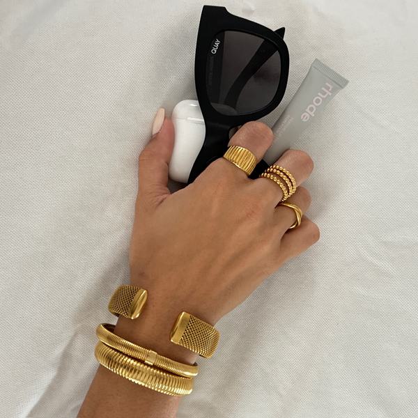 Pin Up Girl Wren Coil Bracelet | Gold And Silver