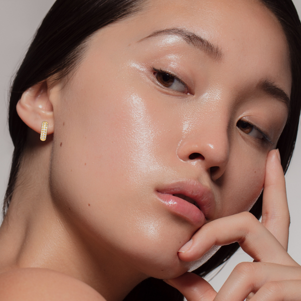 Pin Up Girl Yolanda Huggie Hoop Earring