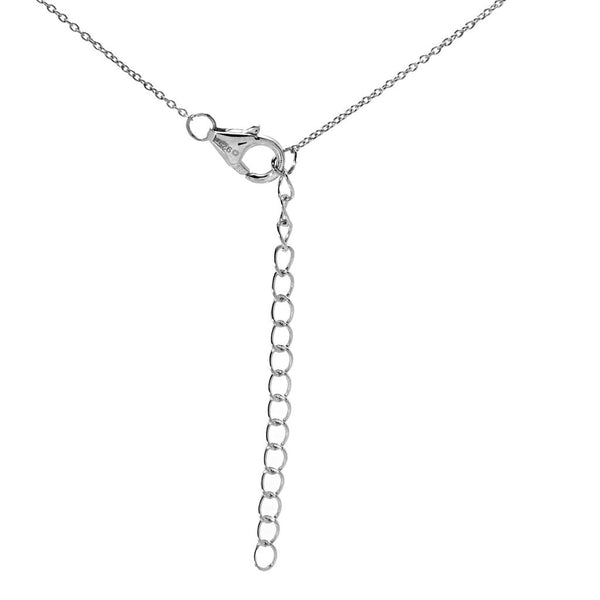 Pin Up Girl Platinum Plated Choice Of Gemstone Shooting Stars East-West 18"+2" Necklace