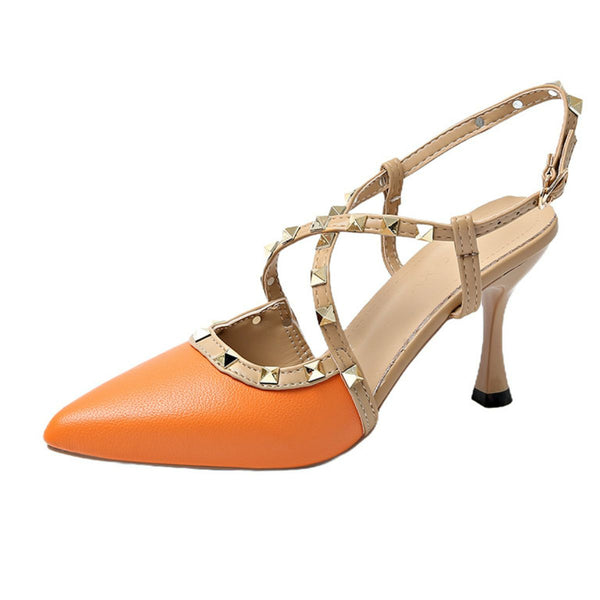 Pin Up Girl Rockstud Stiletto Pumps | 3 Colors | Poundton