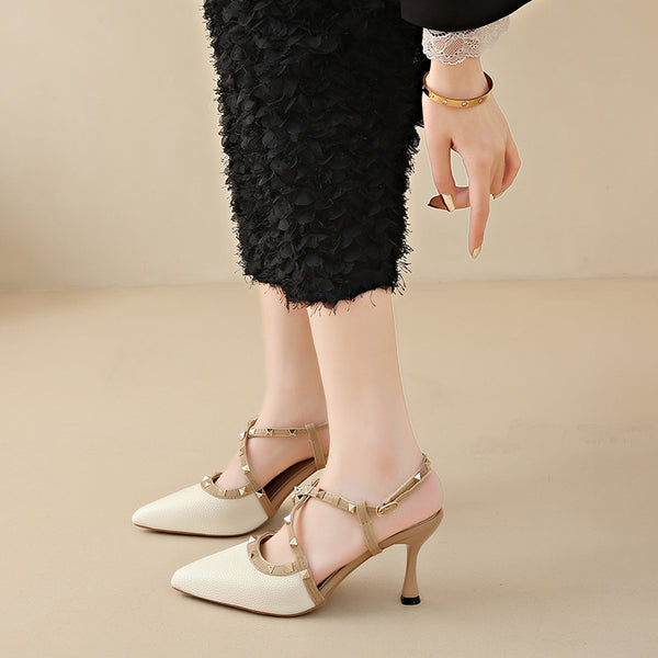 Pin Up Girl Rockstud Stiletto Pumps | 3 Colors | Poundton