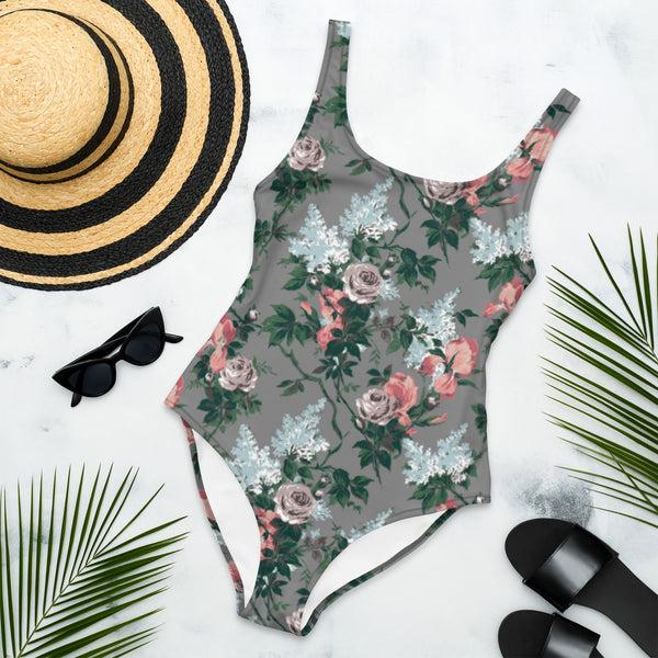 pin up girl Rory J'Adore Bella Roses One-Piece Swimsuit | Pinup Couture Swim