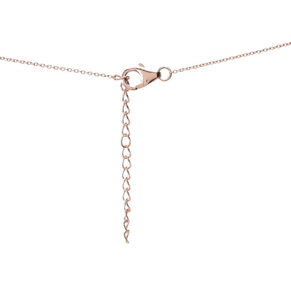 Pin Up Girl Rose Gold Plated 18x13mm Oval Pink Chalcedony & Ethiopian Opal Pendant W/ Chain