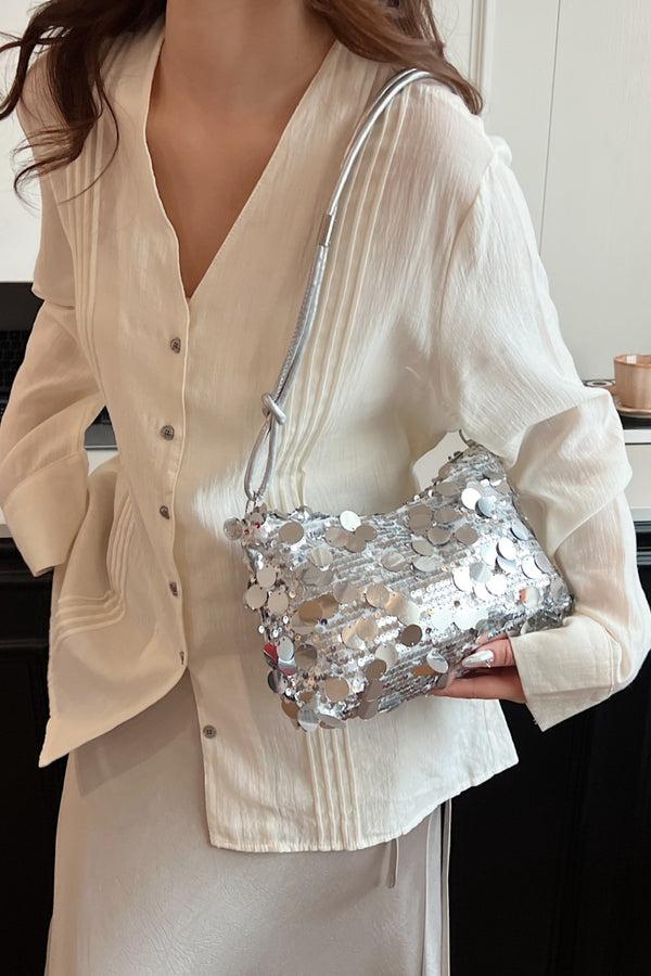 Pin Up Girl Sequin Knotted Straps Shoulder Bag | 2 Colors | Poundton