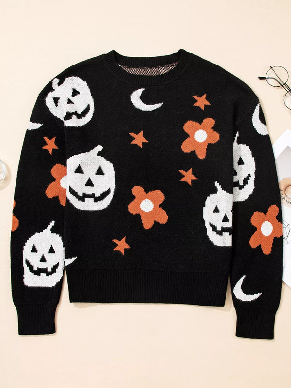 Pin Up Girl Spooky Orchard Halloween Sweater | Poundton