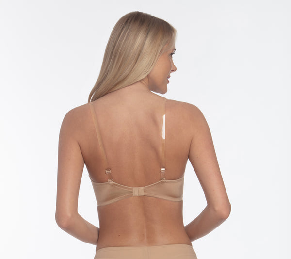 Pin Up Girl Support System Convertible Plunge Bra In Natural Beige | Pinup Girl Clothing