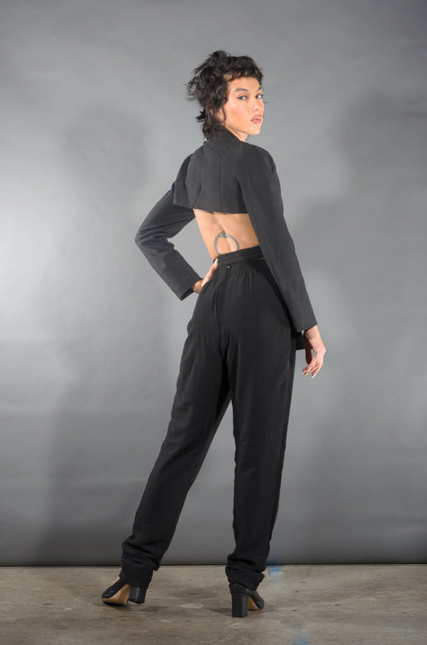 Pin Up Girl Tear You Apart Cross Split Zoot Jacket | Marigold Shadows