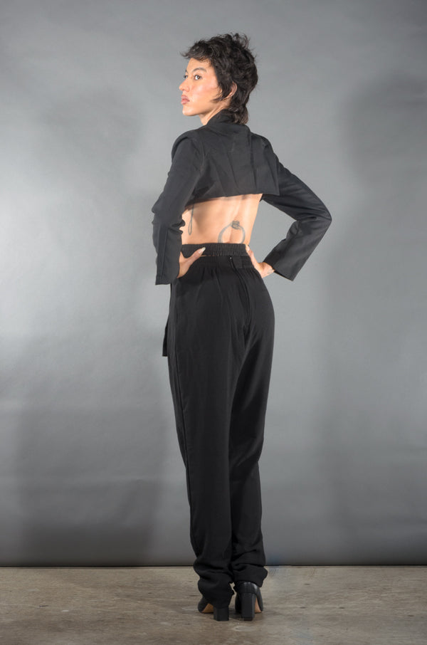 Pin Up Girl Tear You Apart Cross Split Zoot Jacket | Marigold Shadows