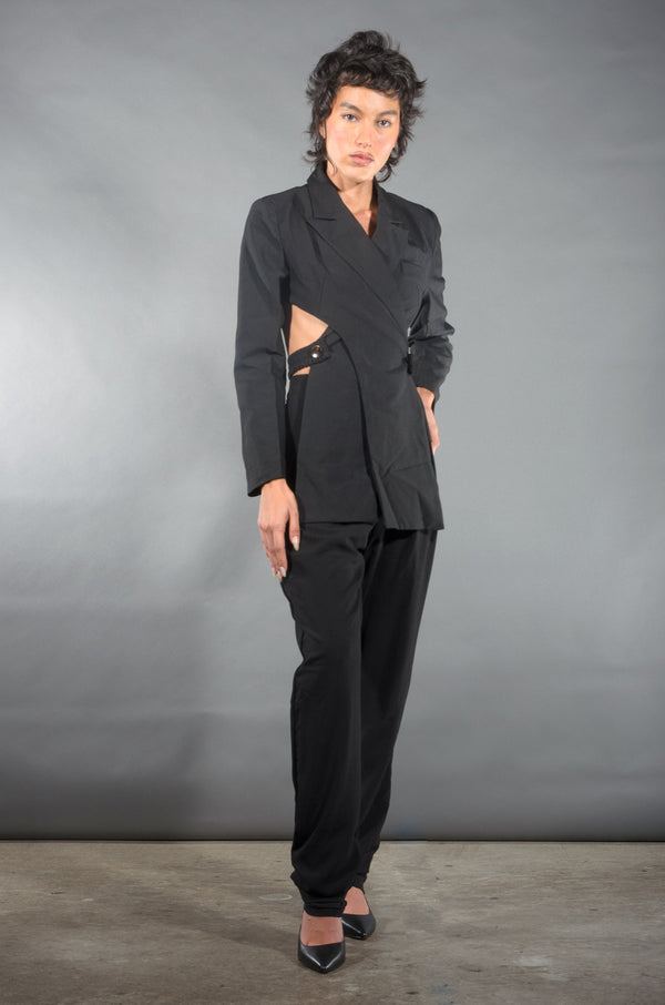 pin up girl Tear You Apart Cross Split Zoot Jacket | Marigold Shadows