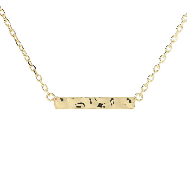 Pin Up Girl Toscana Italiana 18K Gold Plated Choice Of Finish 18"+2" Bar Necklace