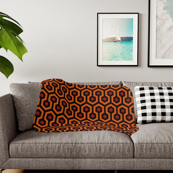 pin up girl Ultra Fuzz Hotel Hexagon Sherpa Blanket — Reversible Two‑Tone Cozy Throw | Pinup Couture