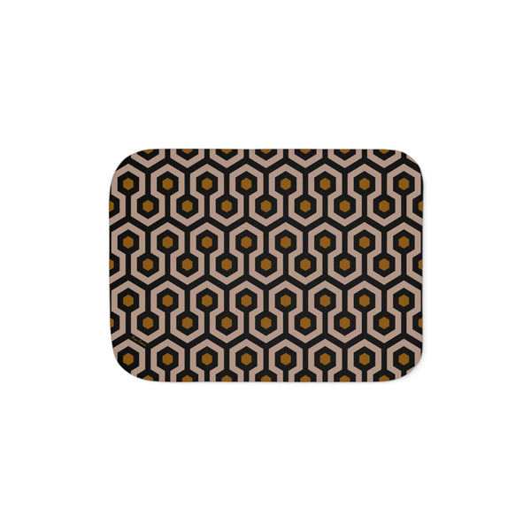 pin up girl Ultra Fuzz Neutral Hotel Hexagon Sherpa Blanket — Reversible Two‑Tone Cozy Throw | Pinup Couture