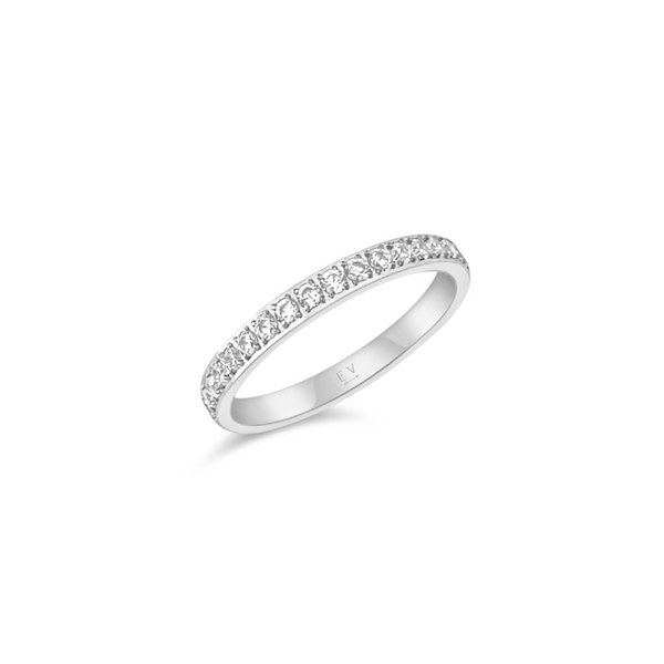 Pin Up Girl Velia Dainty Eternity Band Ring | Gold And Silver