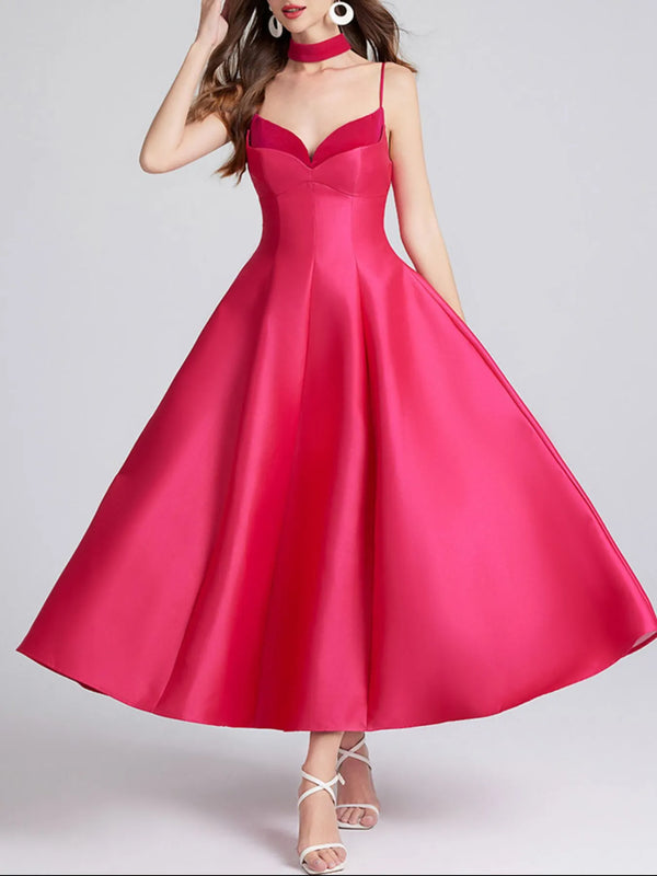 Pin Up Girl Villanelle Midi Dress With Collar | 2 Colors | Poundton
