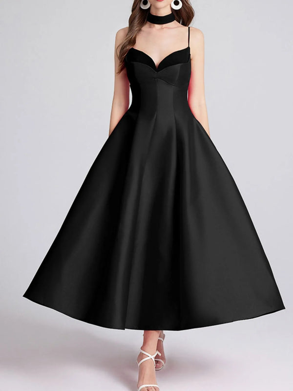 Pin Up Girl Villanelle Midi Dress With Collar | 2 Colors | Poundton