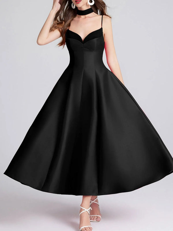 pin up girl Villanelle Midi Dress with Collar | 2 Colors | Poundton