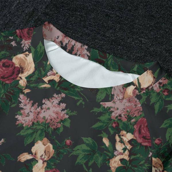 Pin Up Girl Wendy Dark Bella Roses Ultra Soft Pajama Set | Pinup Couture Relaxed