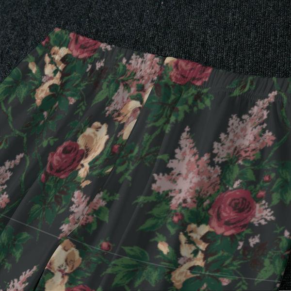 Pin Up Girl Wendy Dark Bella Roses Ultra Soft Pajama Set | Pinup Couture Relaxed