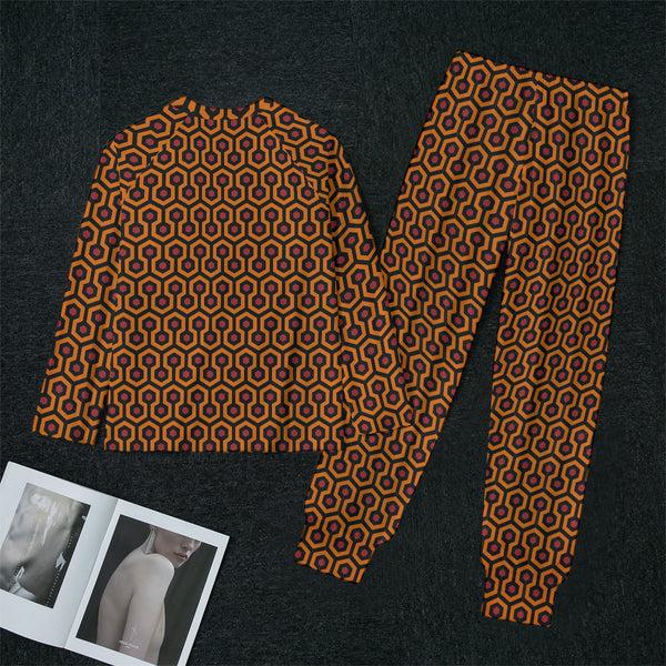 Pin Up Girl Wendy Hotel Hexagon Print Ultra Soft Pajamas | Pinup Couture Relaxed