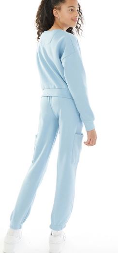 Pindydoll Clio Blue Girls Sweat And Joggers Set Tracksuit