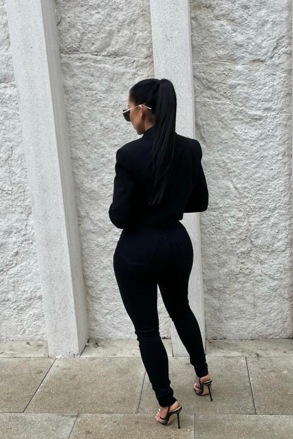 Pindydoll Georgia Black Skinny Fit Stretch Denim Jeans