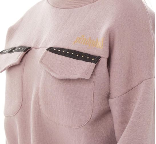 Pindydoll Hayward Girls Dusky Pink Sweat And Straight Leg Joggers Set Tracksuit