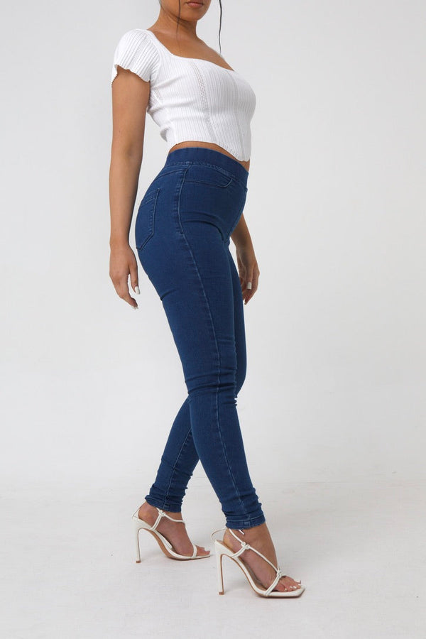 Pindydoll Kate Stonewash Pull Up Stretch Denim Jeggings