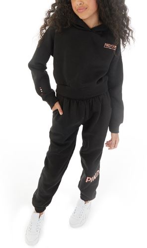 pindydoll Lara Black Girls Hoodie and Joggers Set Tracksuit