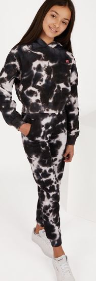 pindydoll Loren Black Girls Hoodie And Joggers Set Tracksuit