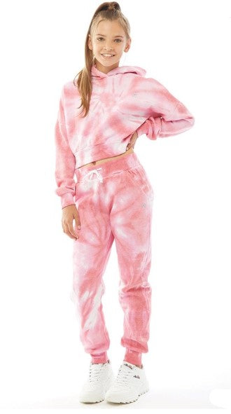 pindydoll Loren Pink Girls Hoodie And Joggers Set Tracksuit