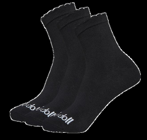 pindydoll Meg Black Girls 3 Pack Ankle Length Socks