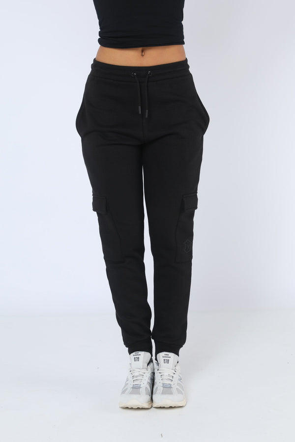 Pindydoll Adele Black Slim Cargo Joggers