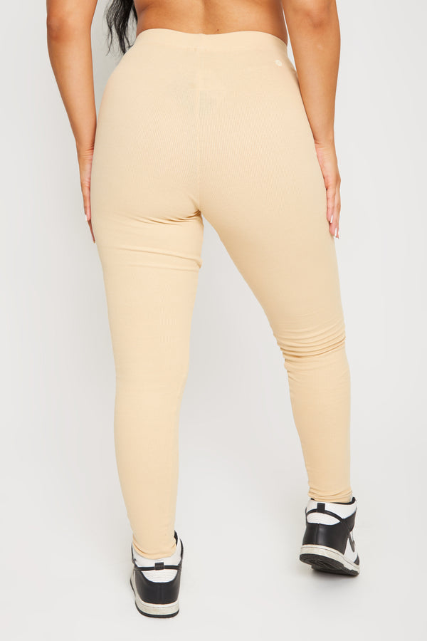 Pindydoll Allegra Beige Rib Leggings