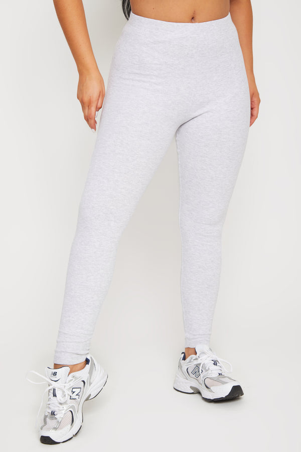 Pindydoll Allegra Grey Marl Rib Leggings