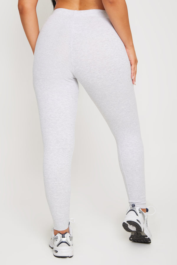 Pindydoll Allegra Grey Marl Rib Leggings