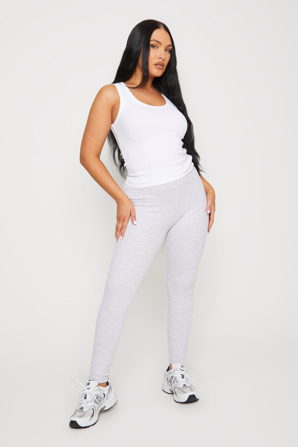 pindydoll Allegra Grey Marl Rib Leggings
