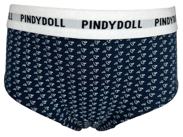 Pindydoll Ariel Navy/White Girls 3 Pack Brief