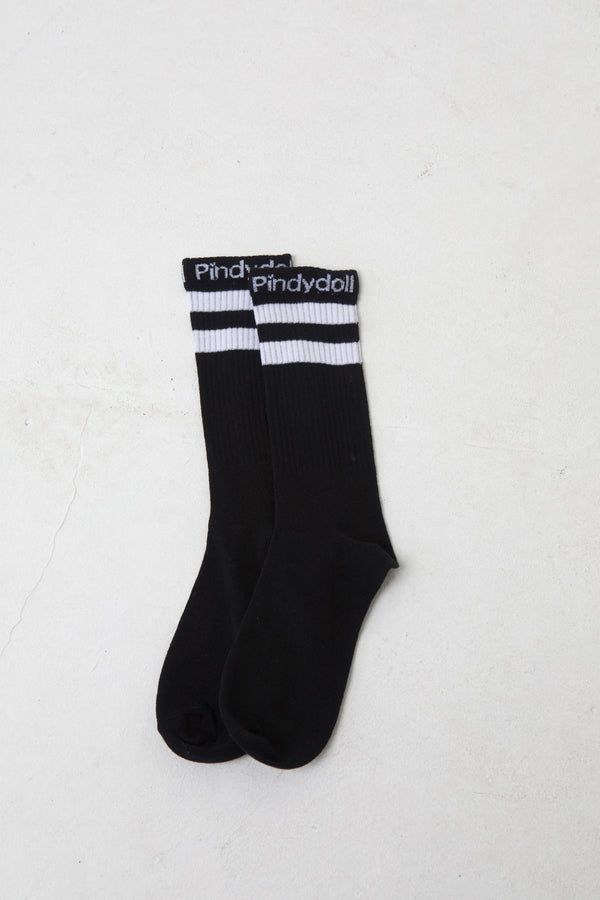 Pindydoll Bea Black 2 Pack Boot Socks
