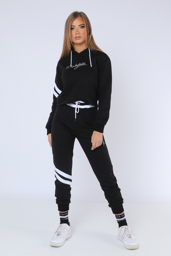 pindydoll Blake Black Hooded Tracksuit