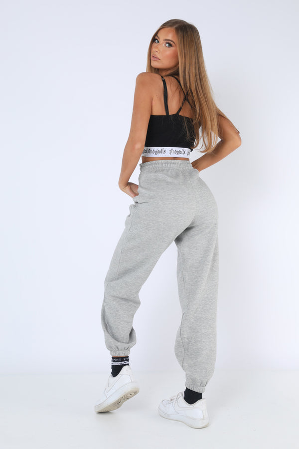 pindydoll Corey Grey Marl Oversized Joggers