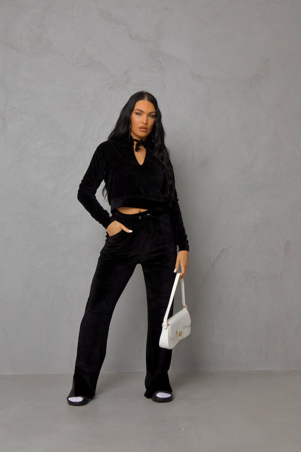 Pindydoll Dala Black Velour Lounge Set