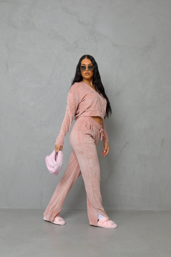 Pindydoll Dala Pale Mauve Velour Lounge Set