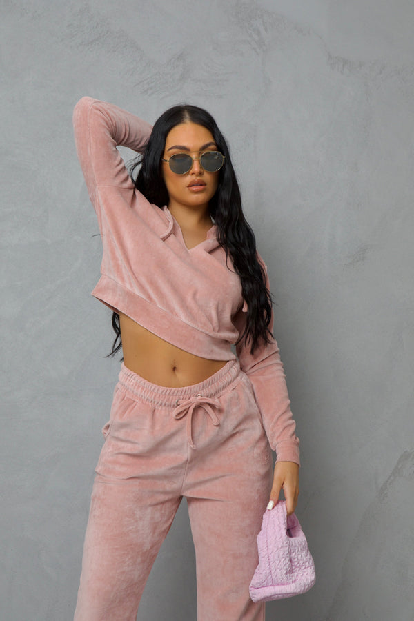 Pindydoll Dala Pale Mauve Velour Lounge Set
