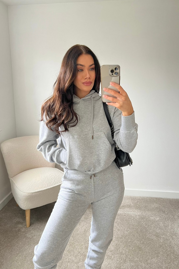 Pindydoll Daphne Grey Marl Hooded Tracksuit