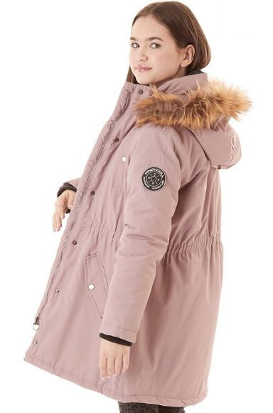 Pindydoll Faith Dusky Rose Girls Hooded Parka