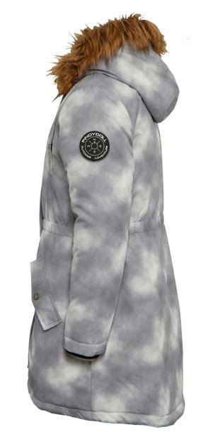 Pindydoll Faith Grey Tie Dye Girls Hooded Parka