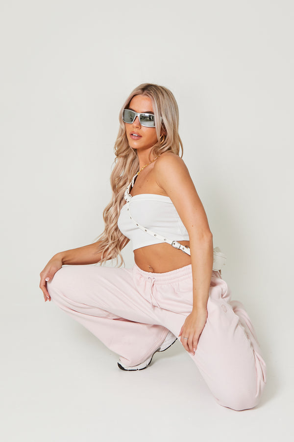 Pindydoll Lulu Pink Marshmallow Flare Joggers
