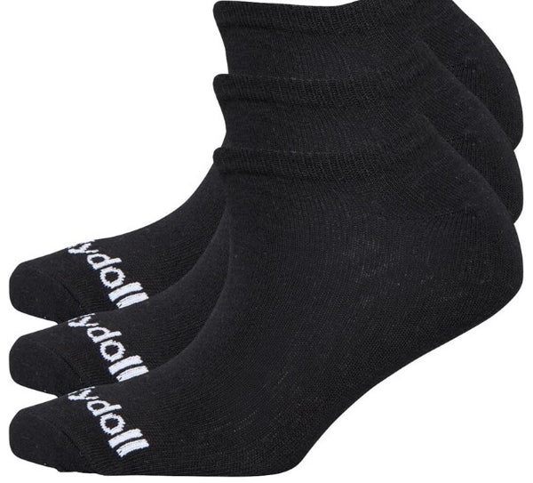 pindydoll Meg Black Girls 3 Pack Low Cut Socks