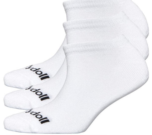 pindydoll Meg White Girls 3 Pack Low Cut Socks