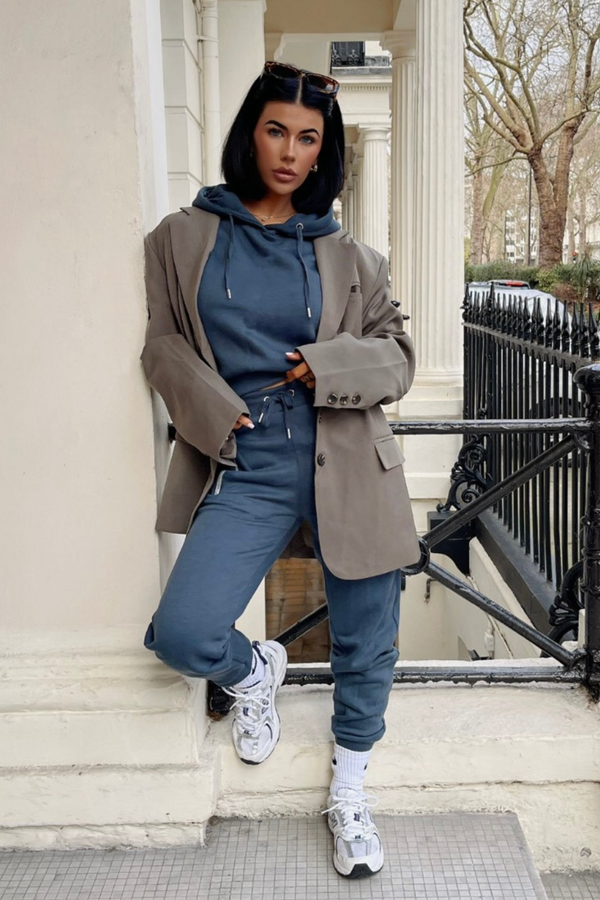 pindydoll Oleana Slate Blue Hooded Tracksuit